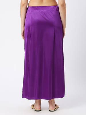 Neckbook Satin Lavender Color Petticoat 4