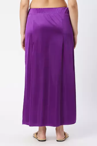 Neckbook Satin Lavender Color Petticoat
