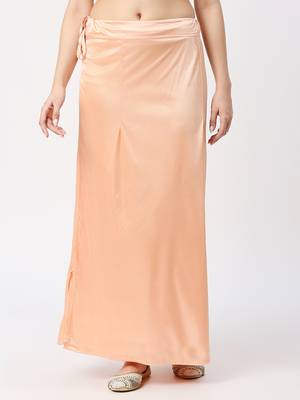 Neckbook Satin Light Peach Color Petticoat 1