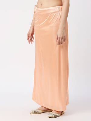 Neckbook Satin Light Peach Color Petticoat 2