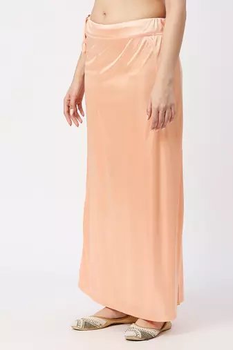 Neckbook Satin Light Peach Color Petticoat
