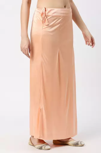 Neckbook Satin Light Peach Color Petticoat