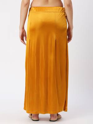 Neckbook Satin Mustard Color Petticoat 4