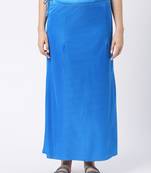 Neckbook Satin Blue Color Petticoat