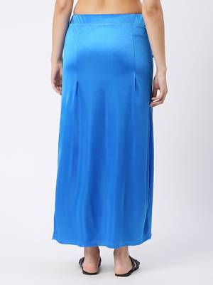 Neckbook Satin Blue Color Petticoat 4