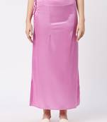 Neckbook Satin Light Purple Color Petticoat