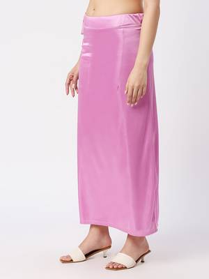 Neckbook Satin Light Purple Color Petticoat 2