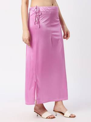 Neckbook Satin Light Purple Color Petticoat 3