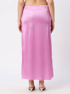 Neckbook Satin Light Purple Color Petticoat 4