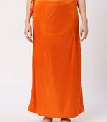 Neckbook Satin Orange Color Petticoat