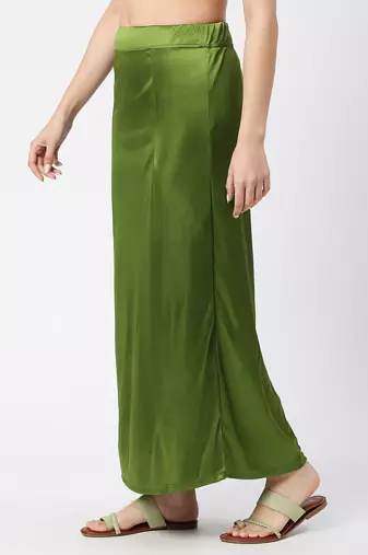 Neckbook Satin Olive Color Petticoat