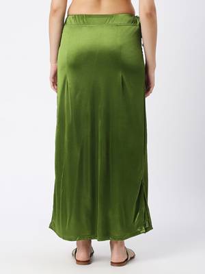 Neckbook Satin Olive Color Petticoat 4