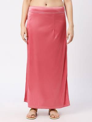 Neckbook Satin Pink Color Petticoat 1