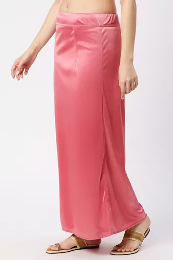 Neckbook Satin Pink Color Petticoat