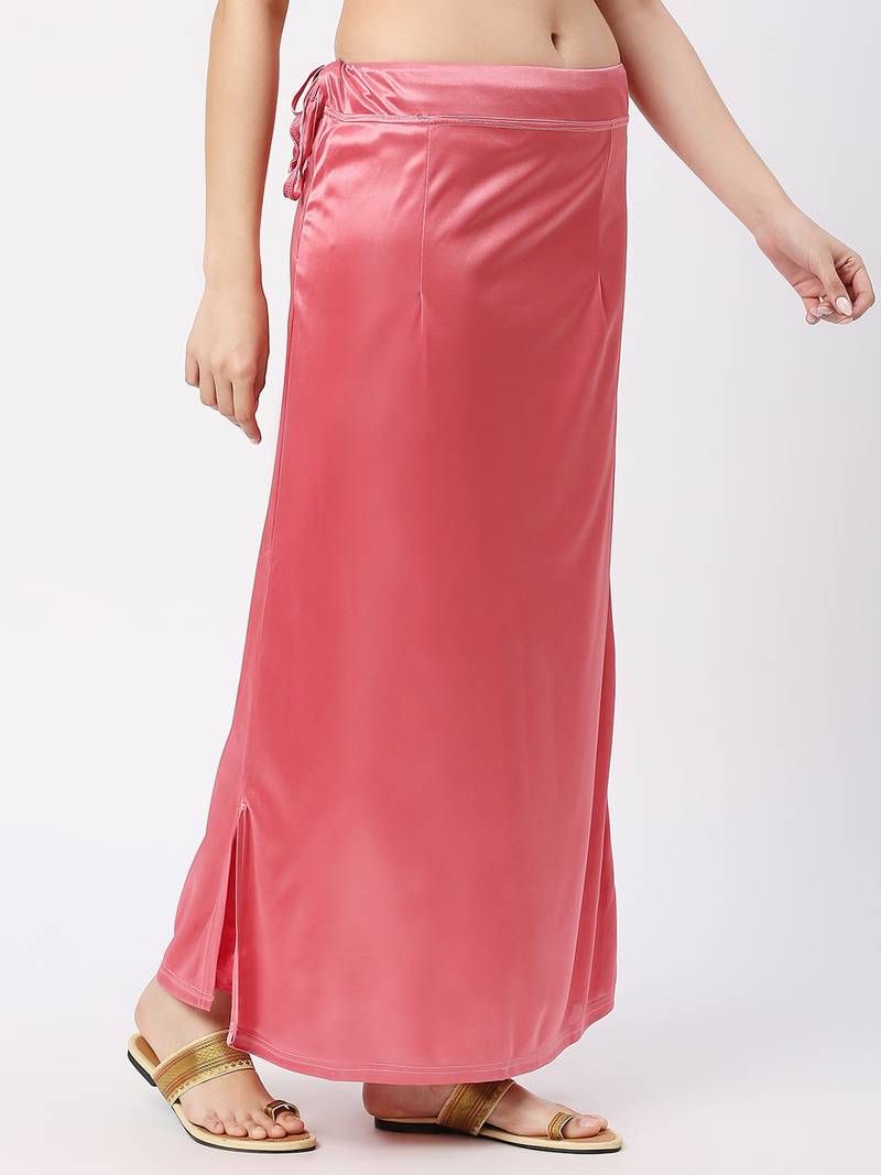 Neckbook Satin Pink Color Petticoat