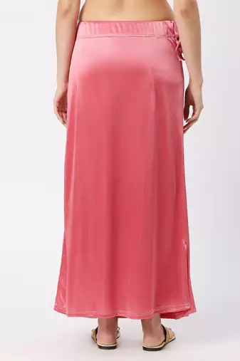 Neckbook Satin Pink Color Petticoat