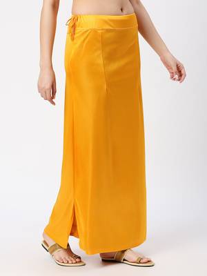 Neckbook Satin Yellow Color Petticoat 3