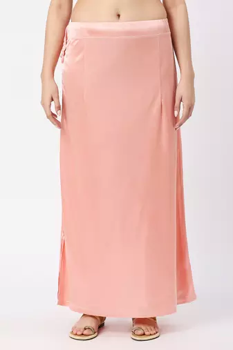 Neckbook Satin Pink Color Petticoat