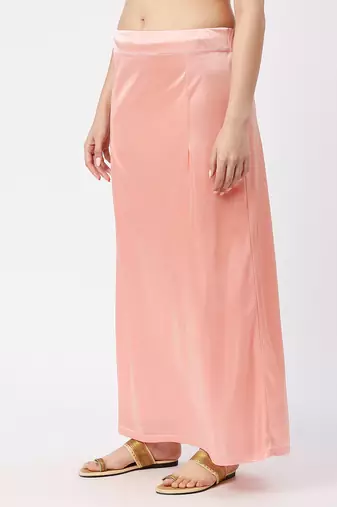 Neckbook Satin Pink Color Petticoat