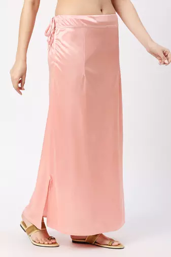 Neckbook Satin Pink Color Petticoat