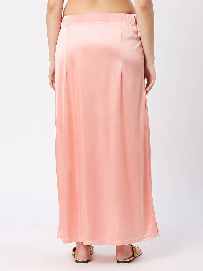 Neckbook Satin Pink Color Petticoat