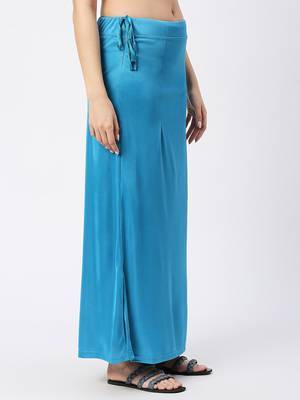 Neckbook Satin Rama Blue Color Petticoat 3
