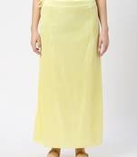 Neckbook Satin Yellow Color Petticoat