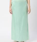 Neckbook Satin Green Color Petticoat