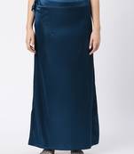 Neckbook Satin Blue Color Petticoat