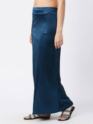 Neckbook Satin Blue Color Petticoat 2