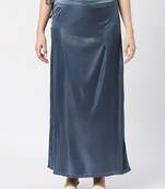Neckbook Satin Grey  Color Petticoat