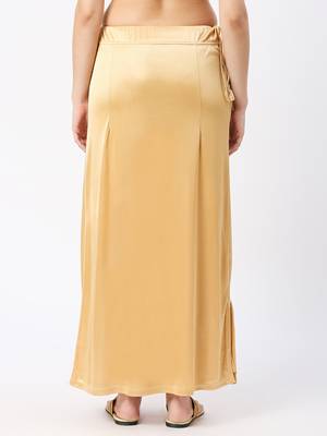 Neckbook Satin Caramel Brown Color Petticoat 4
