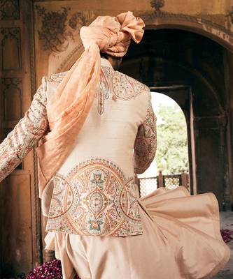 Cream embroidered bandhgalaset 3