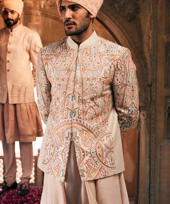Cream embroidered bandhgalaset 5