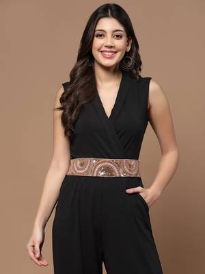 boho rose gold & pink sequin embellished canvas handmade belt 2