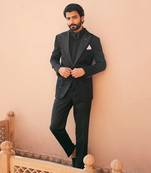 Nocturnal sophistication black tuxedo suit