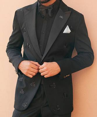 Nocturnal sophistication black tuxedo suit 2
