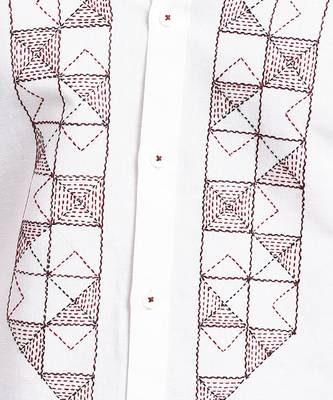 Almond brick embroidered shirt 3