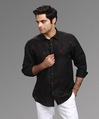 Crimson dorian embroidered shirt 1