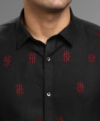 Crimson dorian embroidered shirt 3