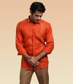 Sunset vineyard embroidered shirt