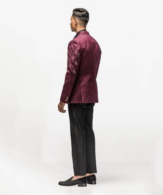Luxe lustre wine red tuxedo 2