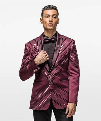 Luxe lustre wine red tuxedo 3