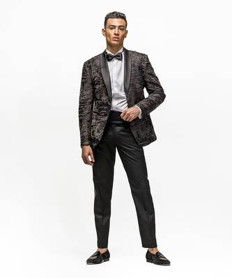 Night spell black embroidered tuxedo 1