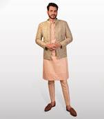 Pistachio green open bandhgala  