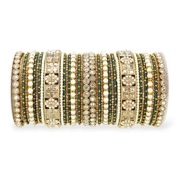 Rich texture bangle set with silk thread bangles by leshya 2