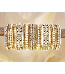 Rich texture bangle set with silk thread bangles by leshya