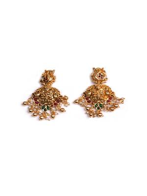 Gold plated temple chowker set 4