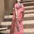 Elora pure tussar silk madhubani work saree for women (peach)