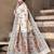 Elora pure tussar silk madhubani work saree for women (cream)